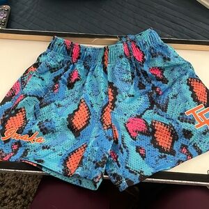 Inaka Power Blue Python Gym Shorts Size Mens Small EUC